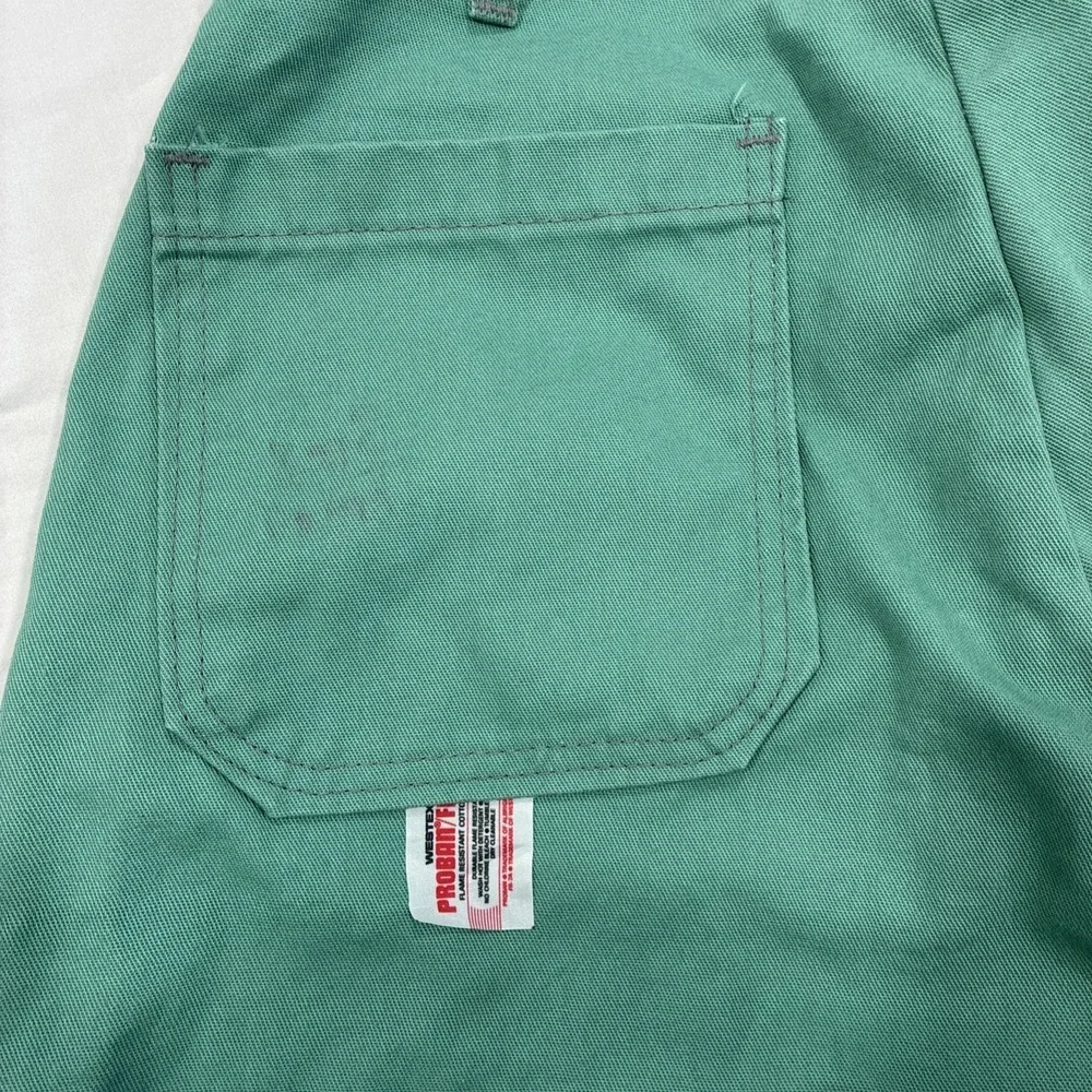 Westex Proban FR-7A Flame Resistant Work Pants Mens 38x32 Green‎ USA 100% Cotton